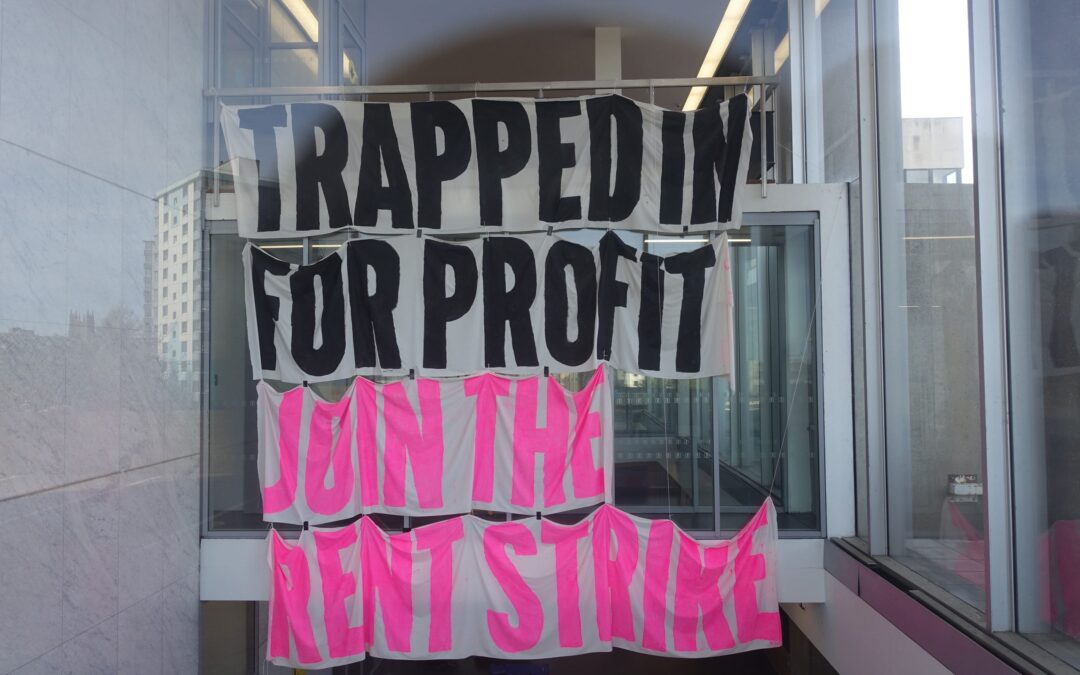 Student occupation of university building will continue despite legal threats