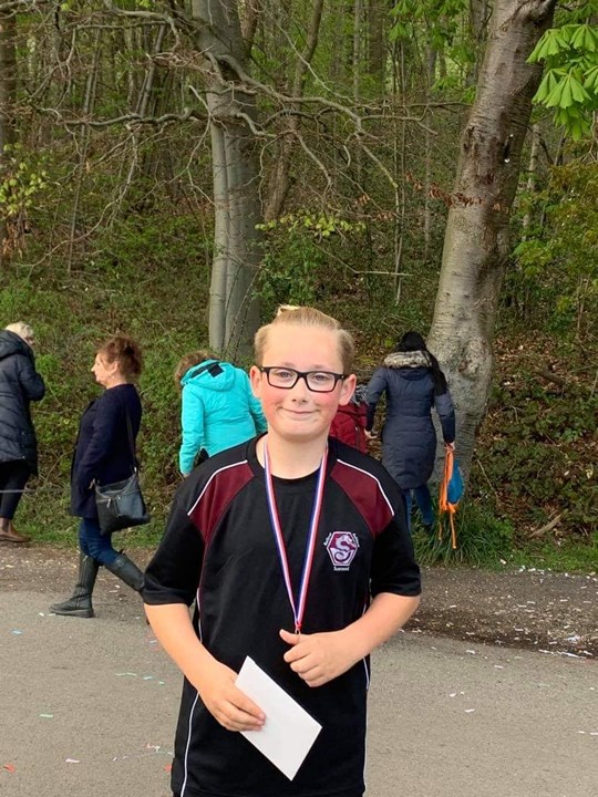 12-year-old-boy smashes donation goal after running 90 miles in April