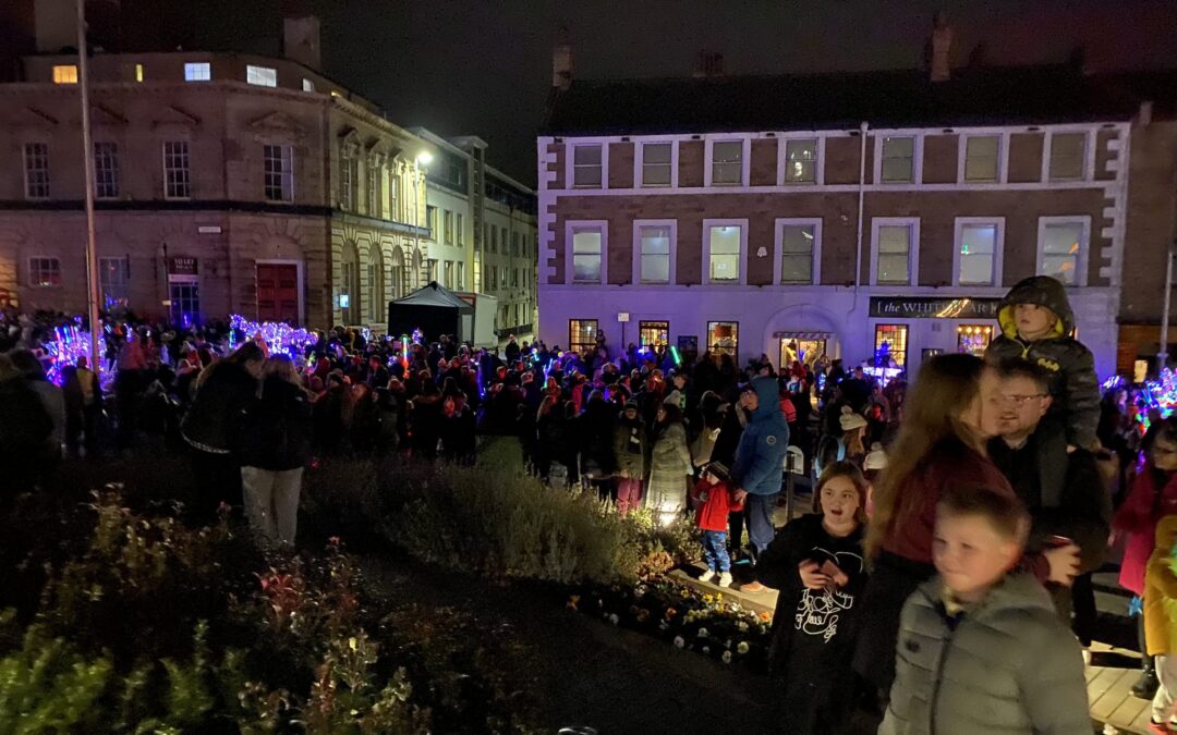Bright Lights Barnsley kicks off with Town Hall light show