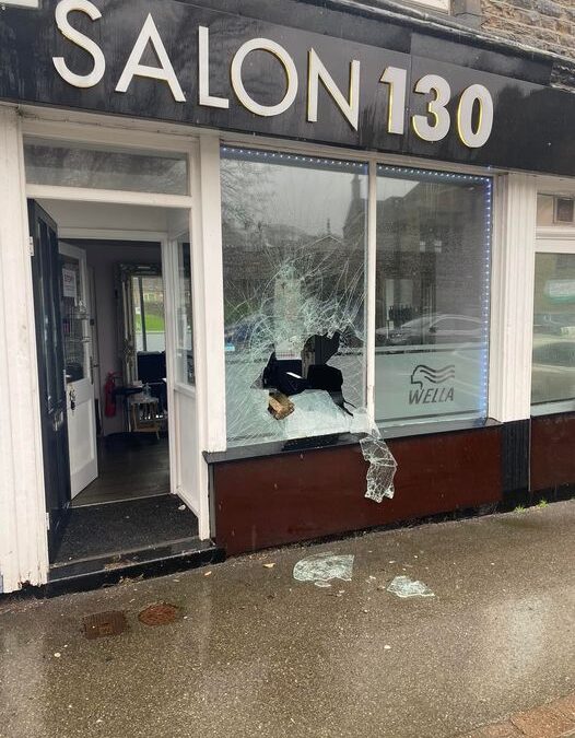 Crookes Salon vandalism Sheffield Wire