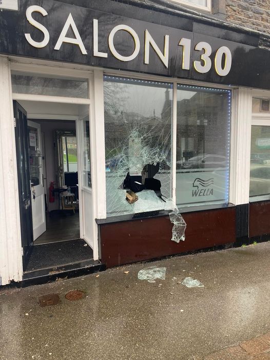 Crookes Salon vandalism Sheffield Wire