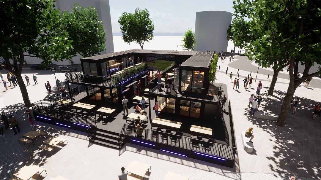 Construction begins on Fargate development of shops, cafes and a big screen