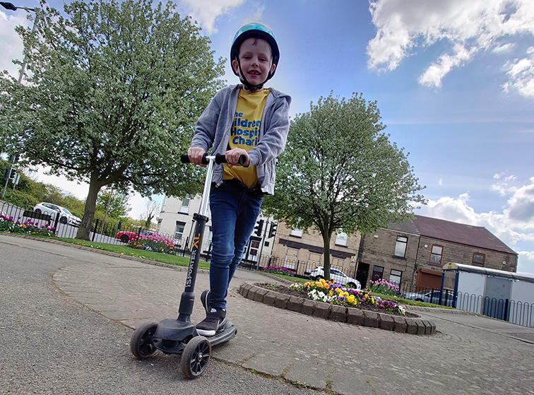 Six-year-old with diabetes embarks on scooter marathon to raise money for Sheffield Children’s Hospital