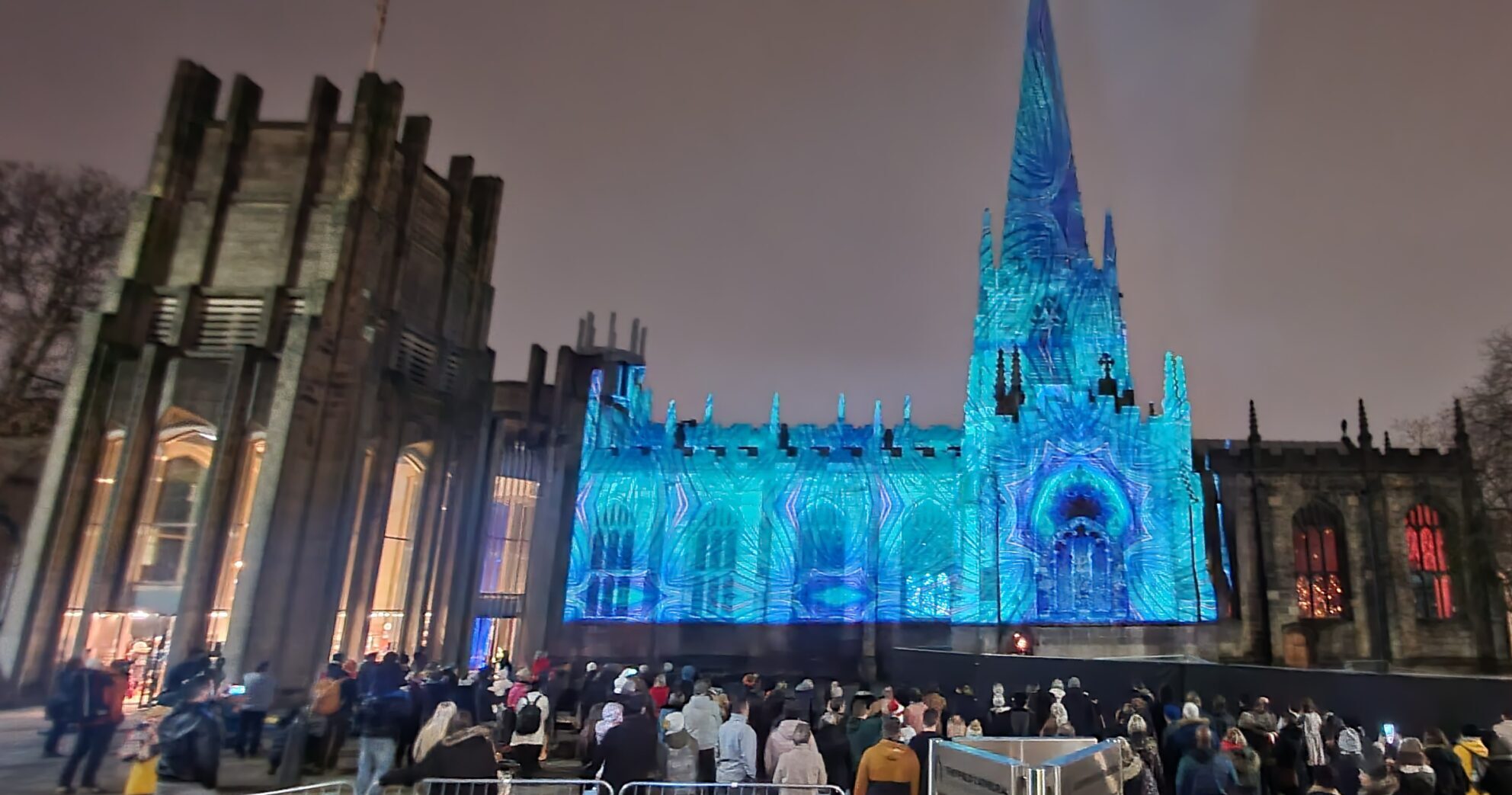 Sheffield Cathedral's Christmas Light Show