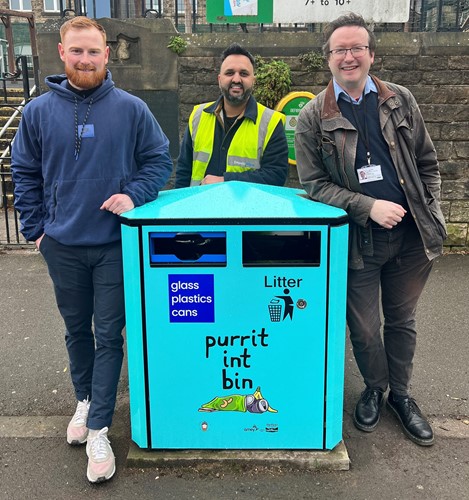 Colourful bins designed by local artist appear across Sheffield