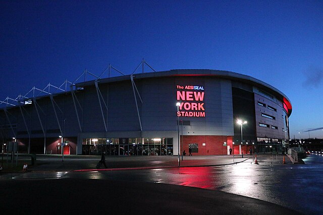 Rotherham United Football Ground. Image: Steve Daniels, Creative Commons.