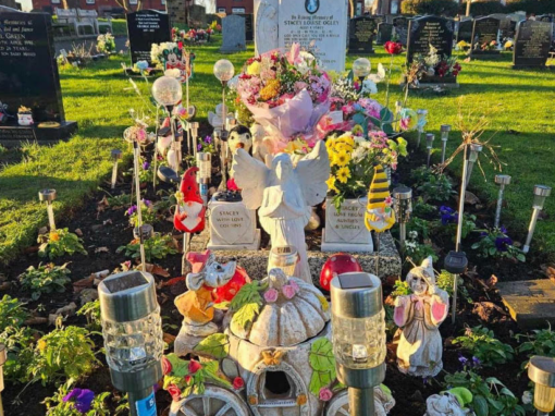 Heartbroken mum whose child’s grave was robbed of Cinderella Carriage “can’t take it anymore”