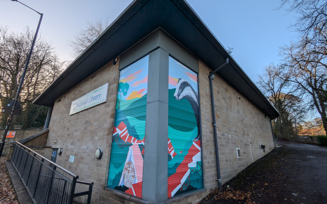 Sheffield artist brings colour to Ecclesall Library to tackle graffiti