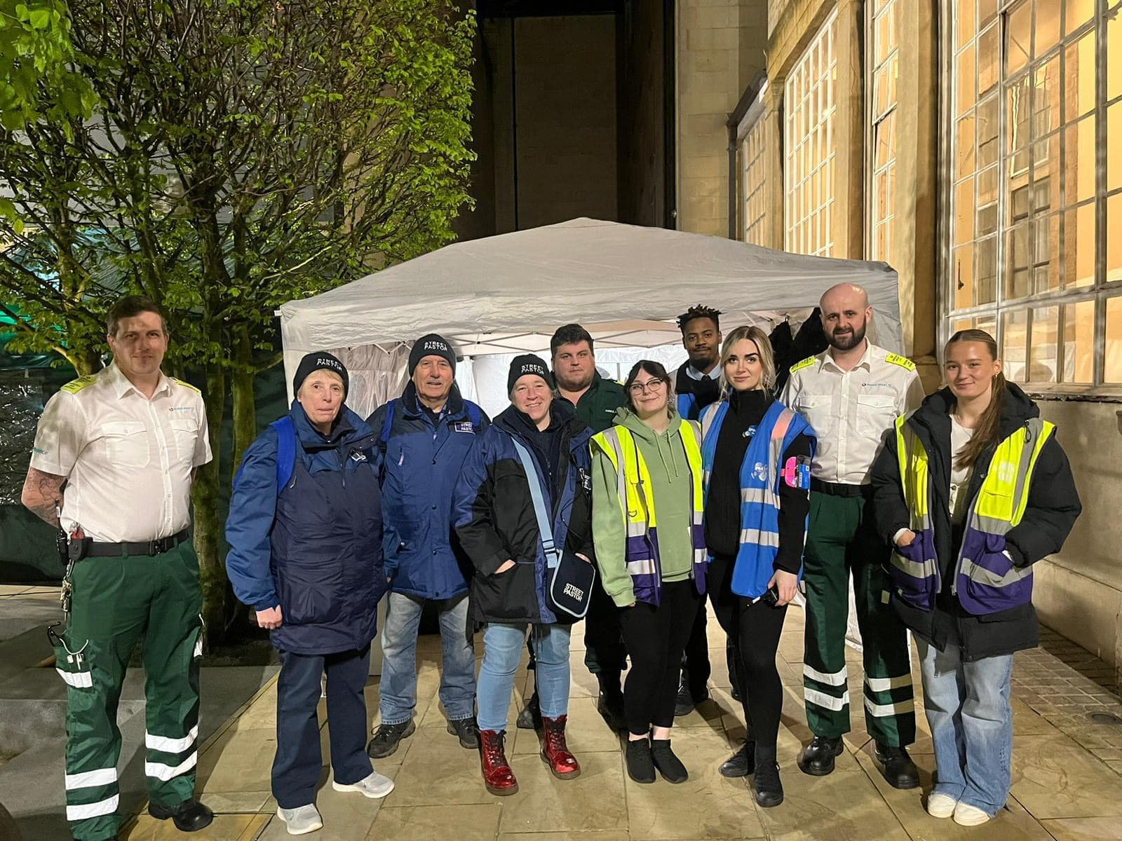 Safe Square team operating in Leopold Square back in may 2024