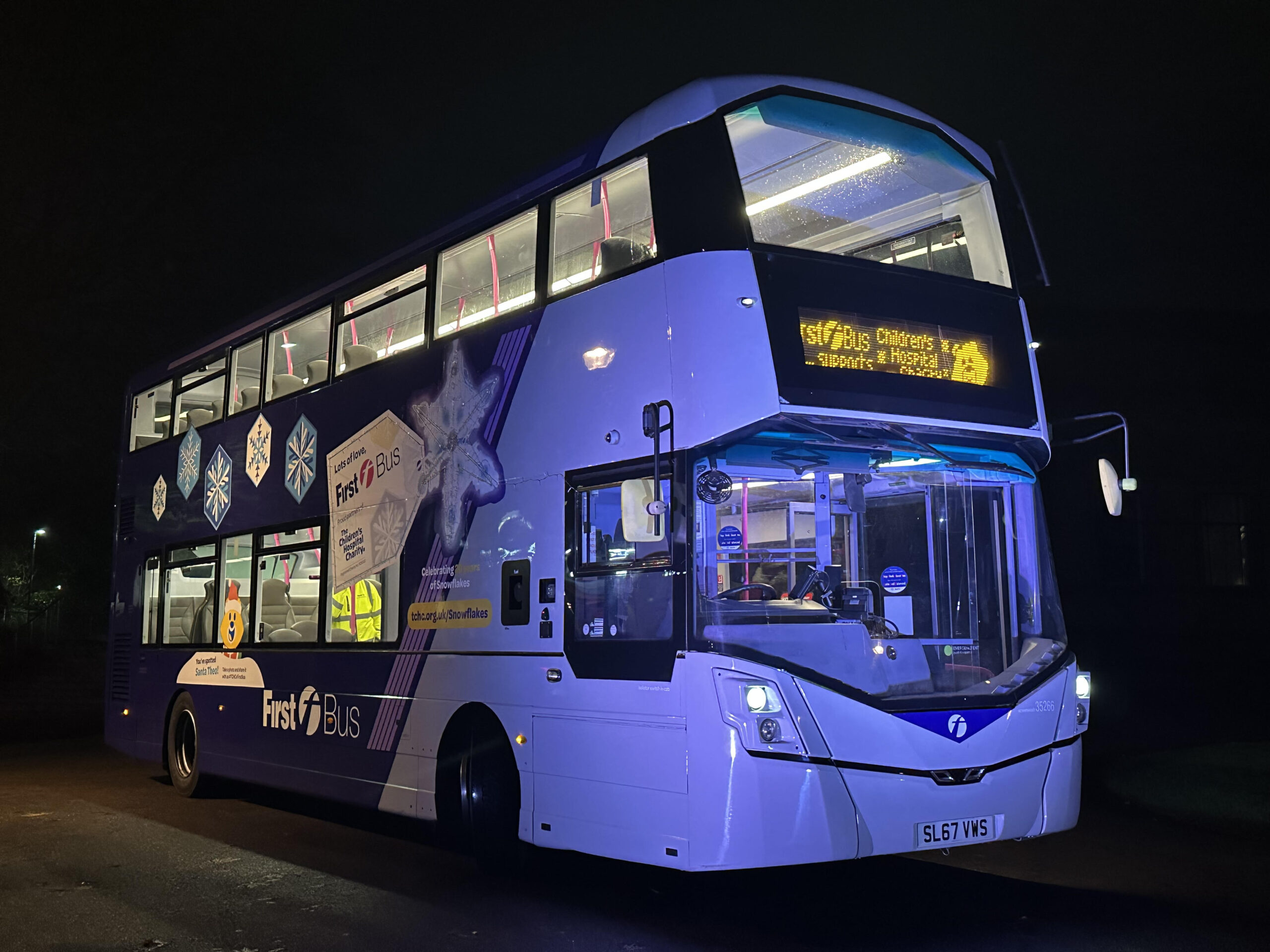 Dedicated First Bus to support Sheffield's Children Hospital