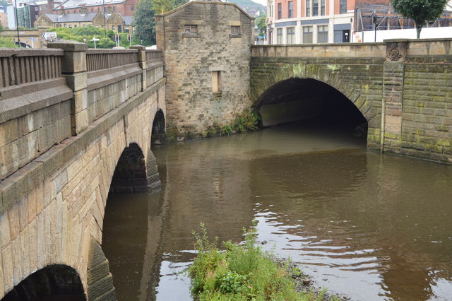 The River Sheaf emerges to join the Don.