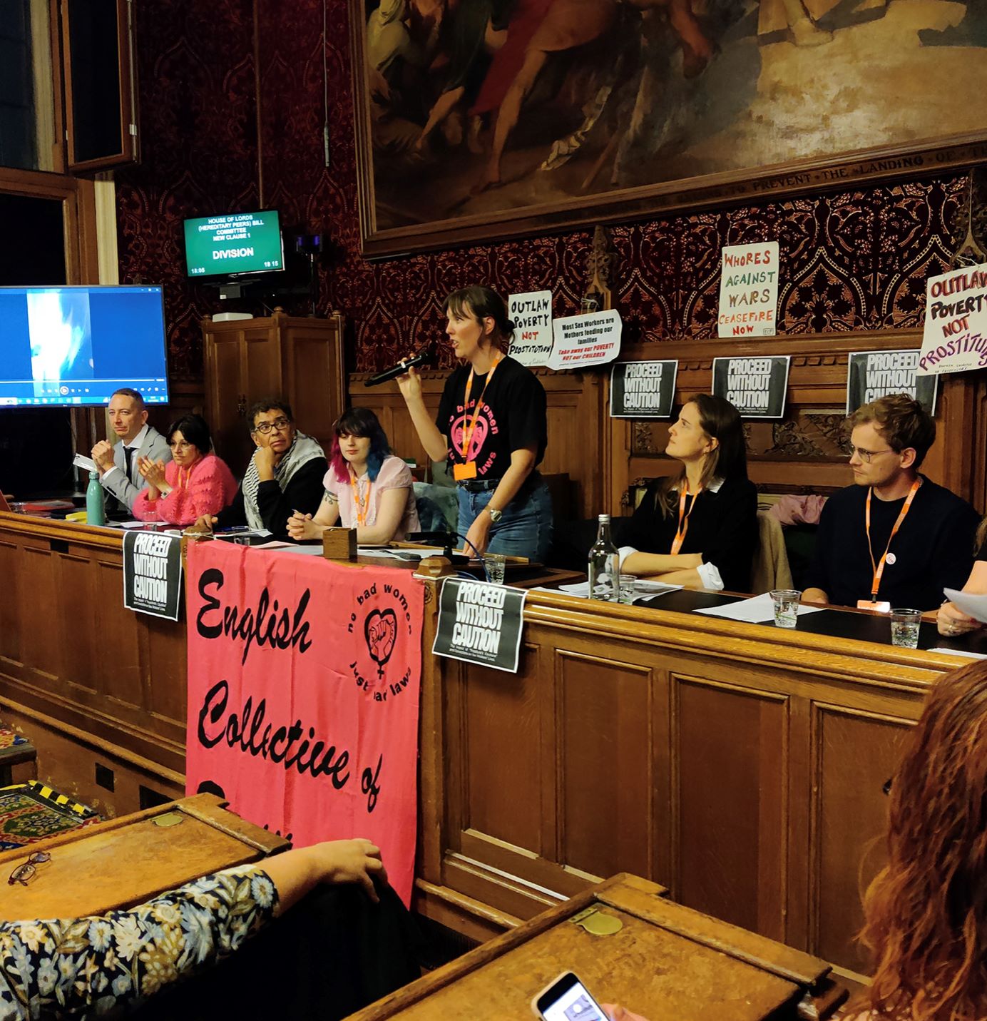 What are prostitute’s cautions and how do they trap UK women into poverty?