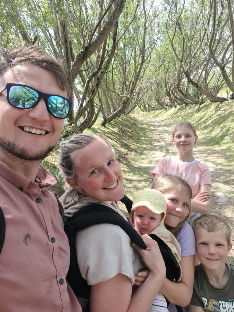 Leanne Clark with her family