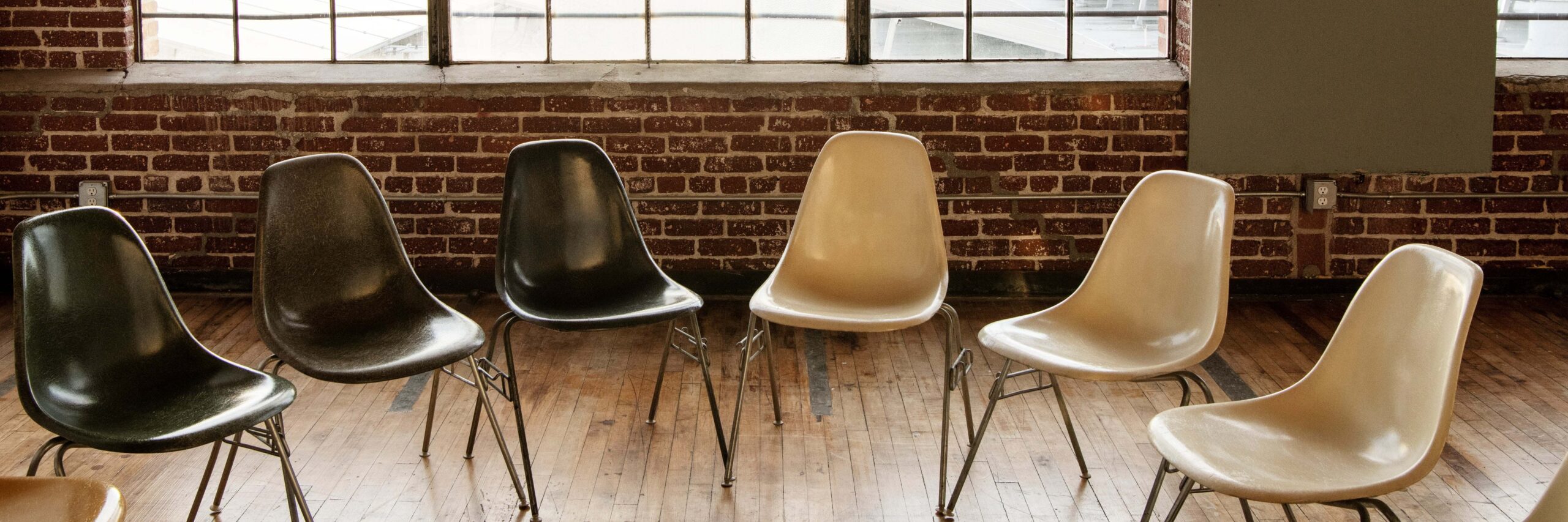 empty chairs in a circle