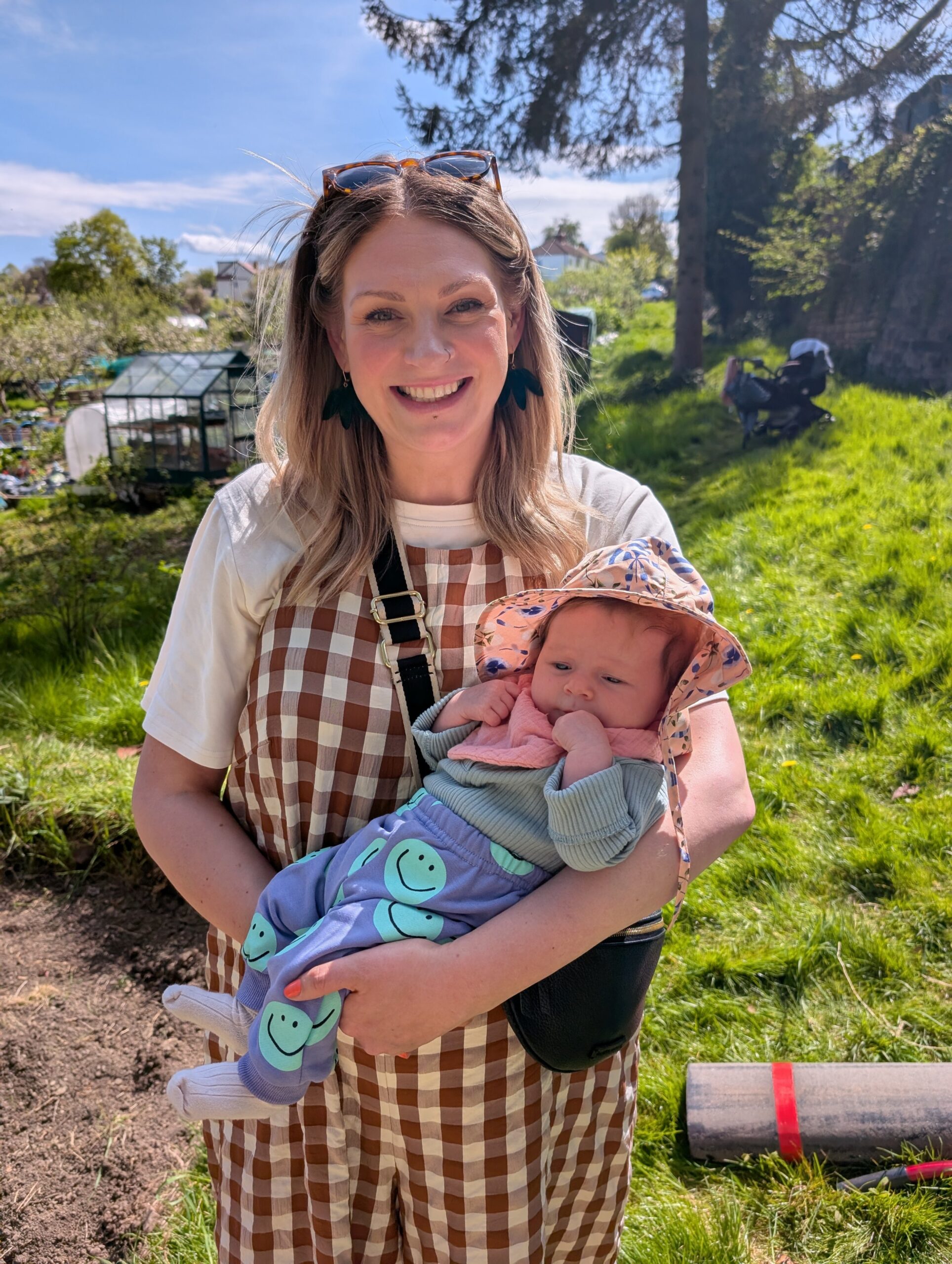 Jennie Nash with her baby.