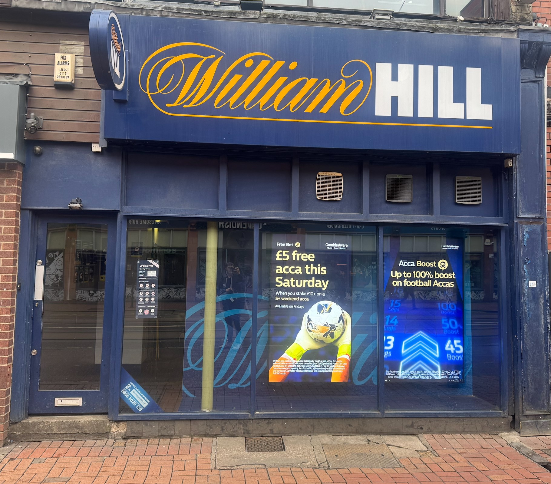 A photo of William Hill, a famous betting shop chain.