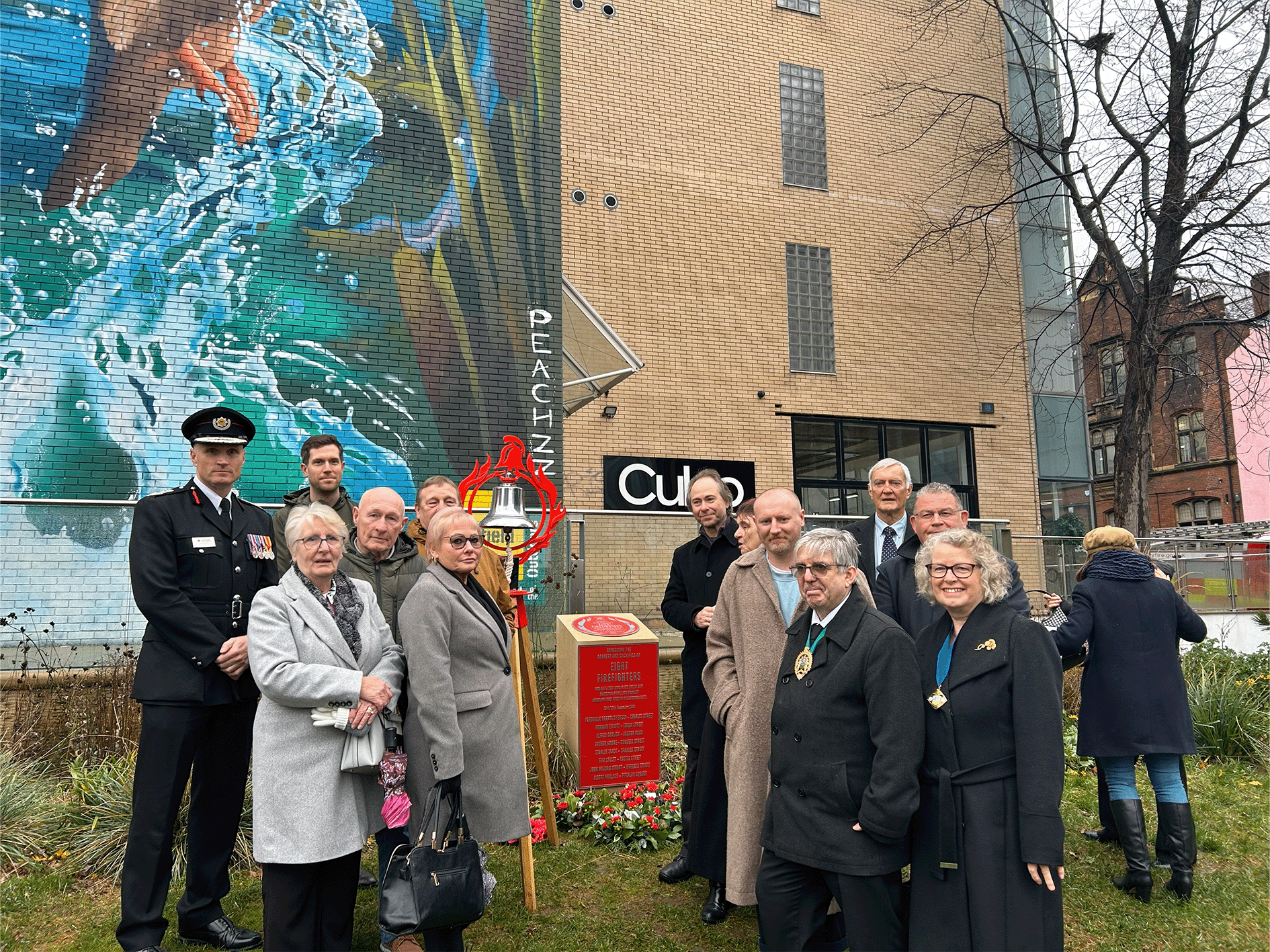 Plaque commemorates firefighters on the 85th anniversary of the Sheffield Blitz