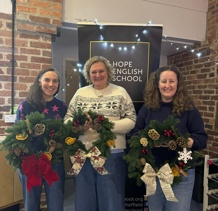 Christmas workshop raises £400 in support of education for refugees