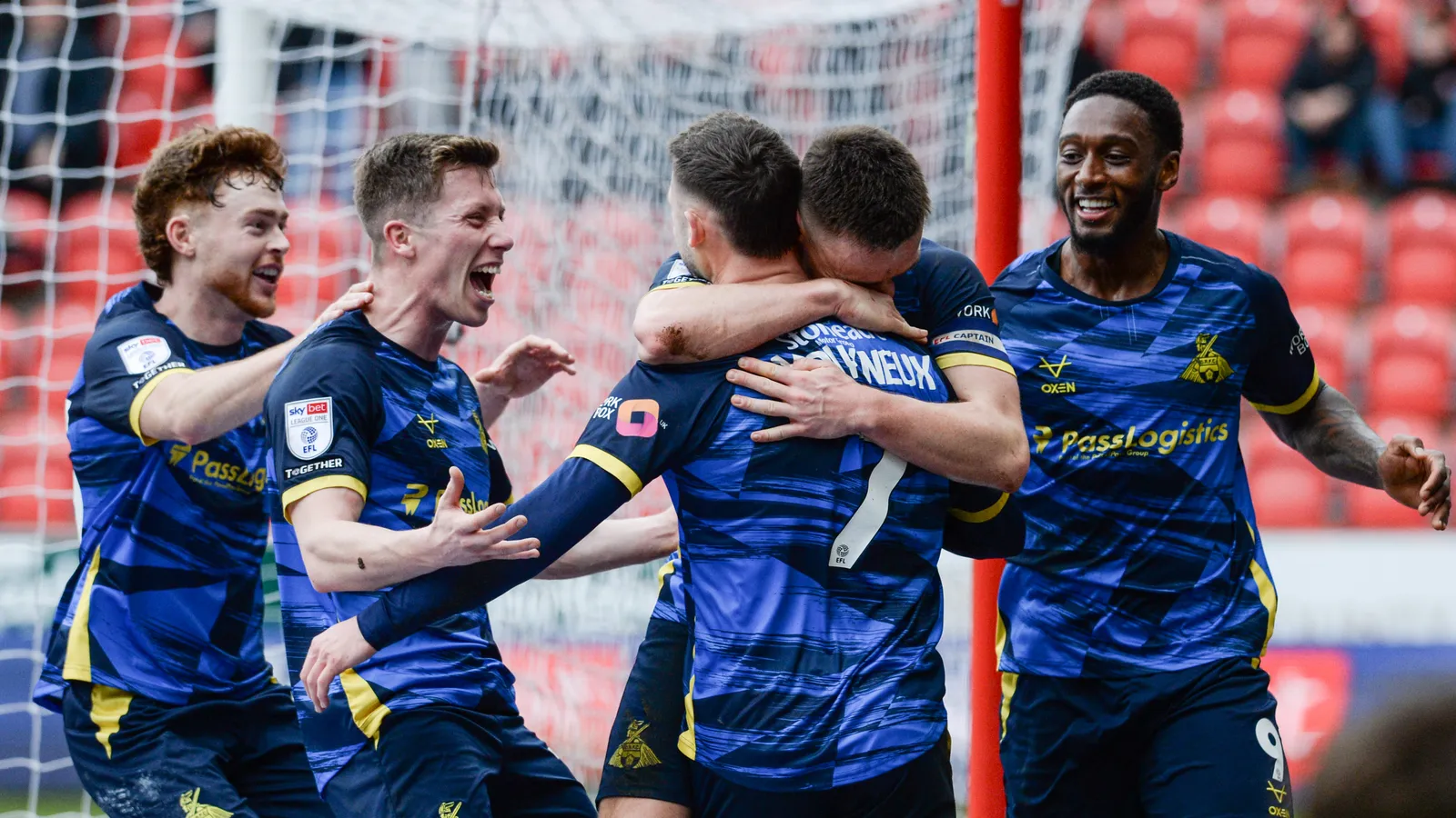 171ecec0-0f3e-11f1-96c8-53f57d15e444 Doncaster Rovers players celebrating during a recent 2-1 victory over Rotherham United