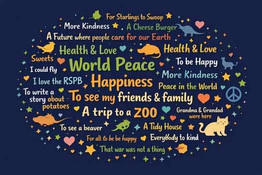 Wordcloud of wishes