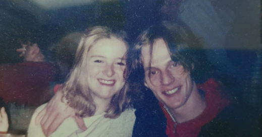 Organiser Mick Rowe (Left) with her brother James Tyrell (Right) who took his own life in 1996)