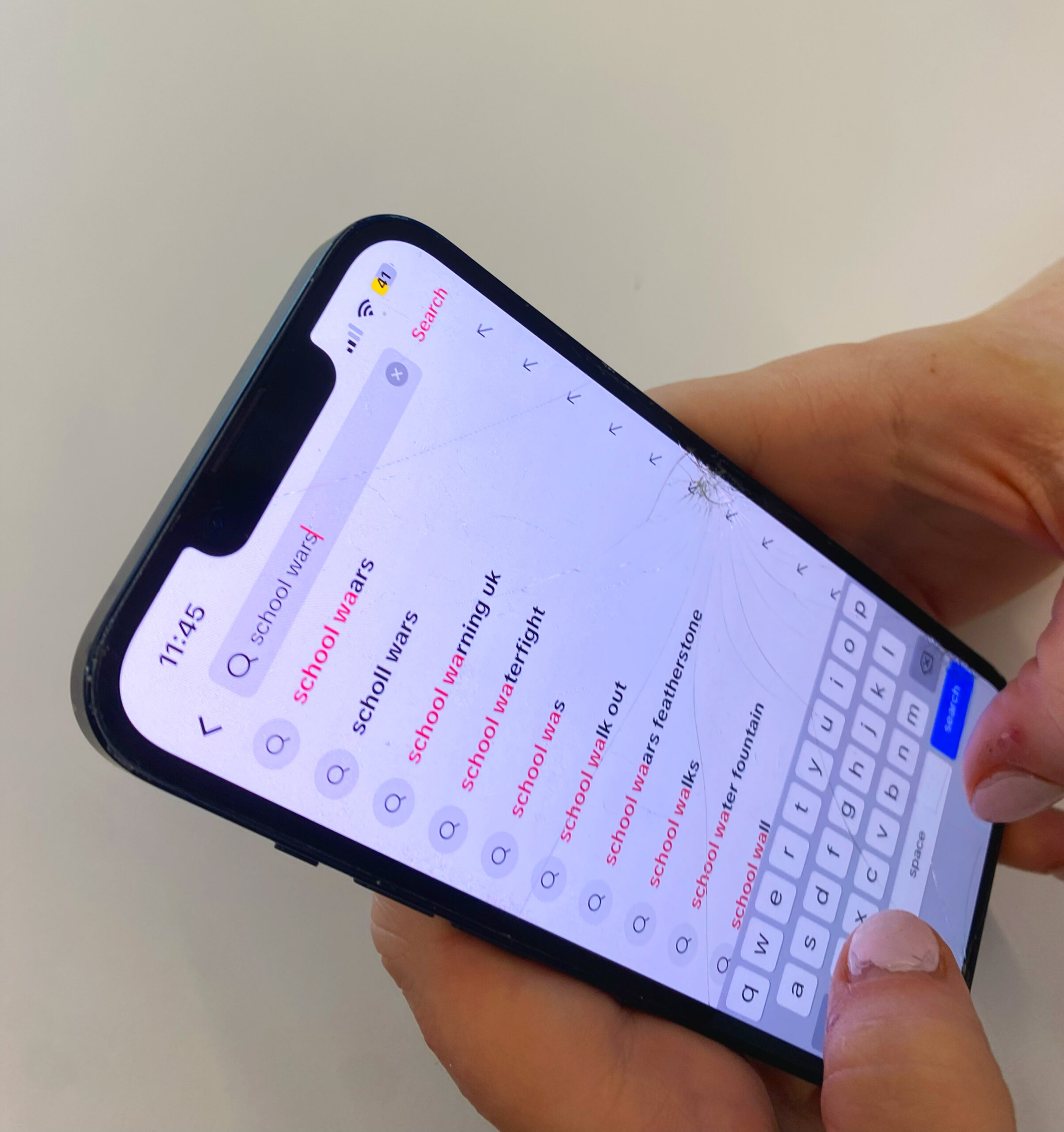 tiktok school wars search