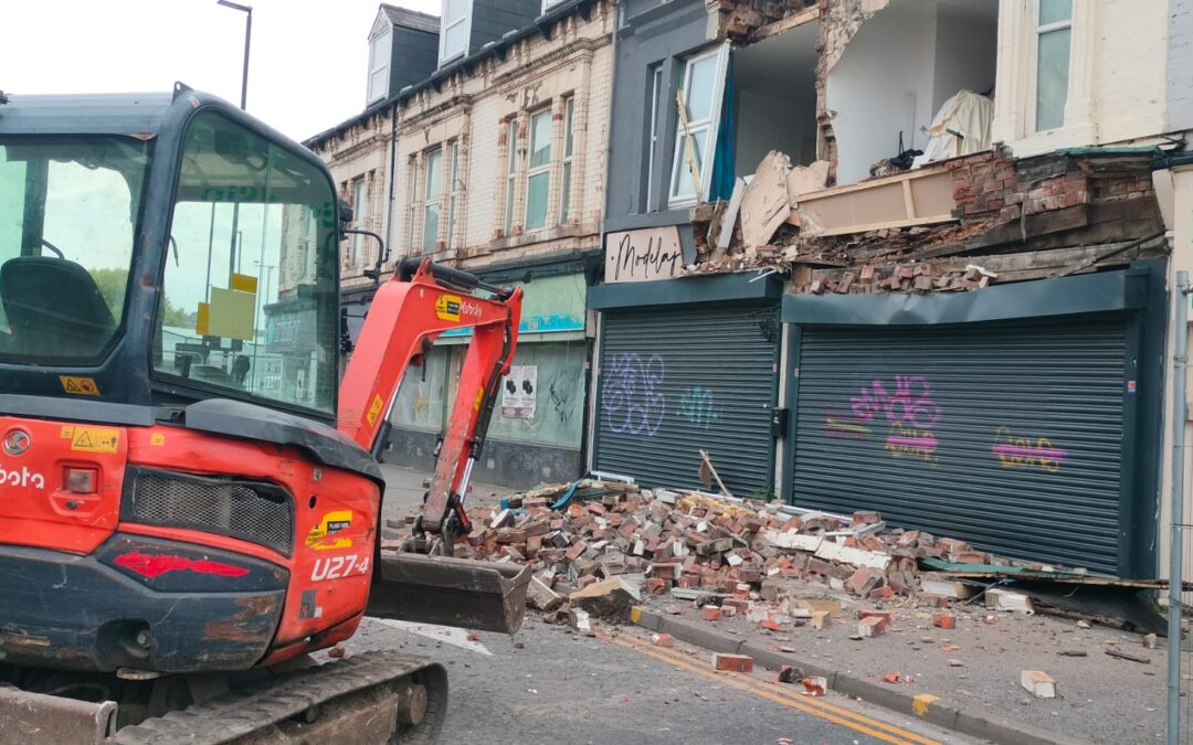 London Road reopens after house collapse at major junction