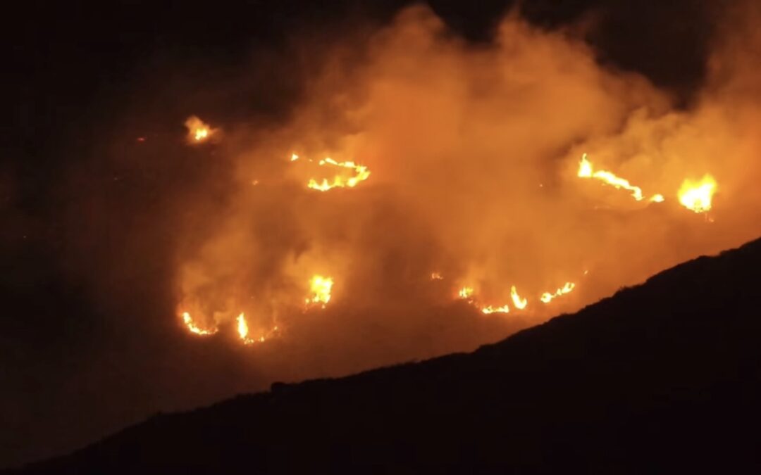Yorkshire moorlands destroyed as fires break out hours apart